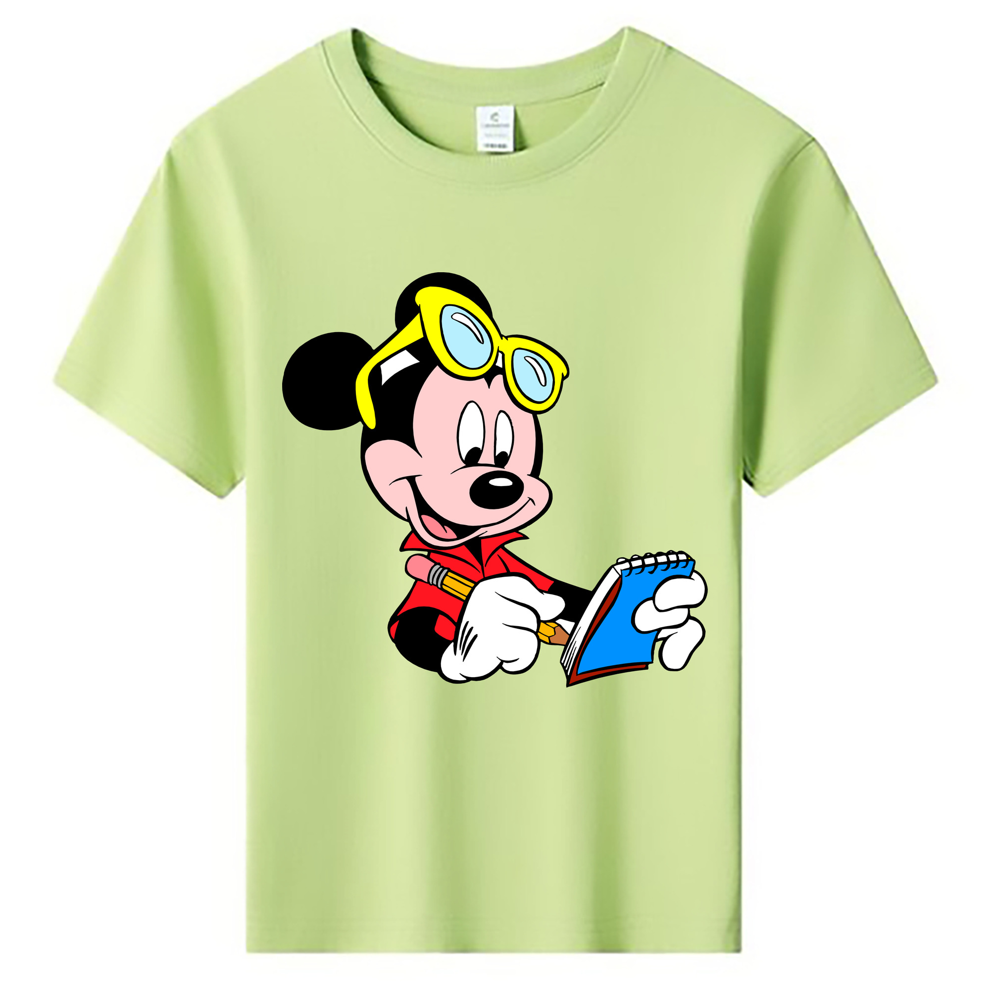 ミッキーマウス Mickey Mouse 綿100％キッズTシャツ（フロントプリント）